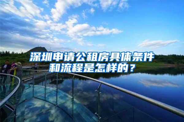 深圳申请公租房具体条件和流程是怎样的？