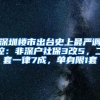 深圳楼市出台史上最严调控：非深户社保3改5，二套一律7成，单身限1套