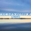 湖北师范大学2022年人才引进