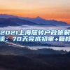 2021上海居转户政策解读：70天完成初审+复核