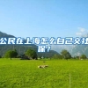 公民在上海怎么自己交社保？