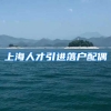 上海人才引进落户配偶
