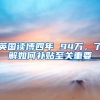 英国读博四年 94万，了解如何补贴至关重要