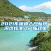 2021年深圳入户新规 深圳核准入户新政策