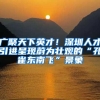 广聚天下英才！深圳人才引进呈现蔚为壮观的“孔雀东南飞”景象