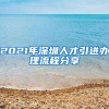 2021年深圳人才引进办理流程分享
