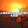 上海市居转户审核中是什么意思