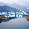 上海劳动和社会保障网(社保证明去哪里开)