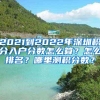 2021到2022年深圳积分入户分数怎么算？怎么排名？哪里测积分数？