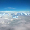 深圳一，二，三档社保的区别