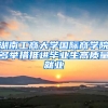 湖南工商大学国际商学院多举措推进毕业生高质量就业
