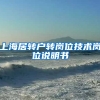 上海居转户转岗位技术岗位说明书