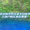 全日制学历与非全日制学入深户的区别在哪里？
