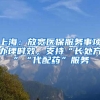 上海：放宽医保服务事项办理时效，支持“长处方”“代配药”服务